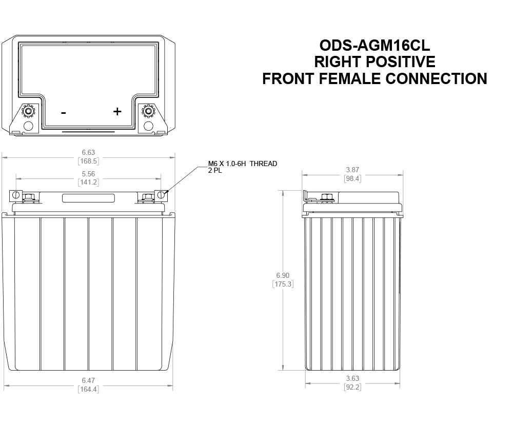 ODS-AGM16CL | Odyssey battery and electrical product - image 2