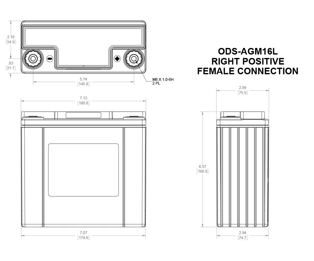 ODS-AGM16L | Odyssey battery and electrical product - image 2
