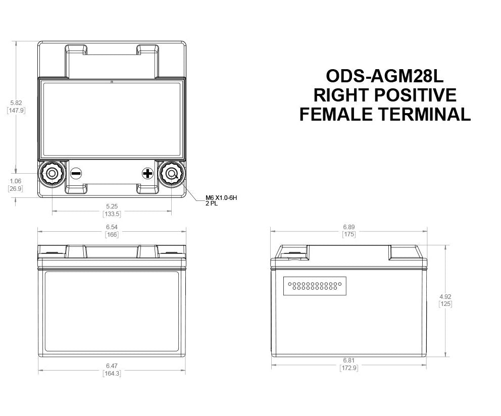 ODS-AGM28L | Odyssey battery and electrical product - image 2