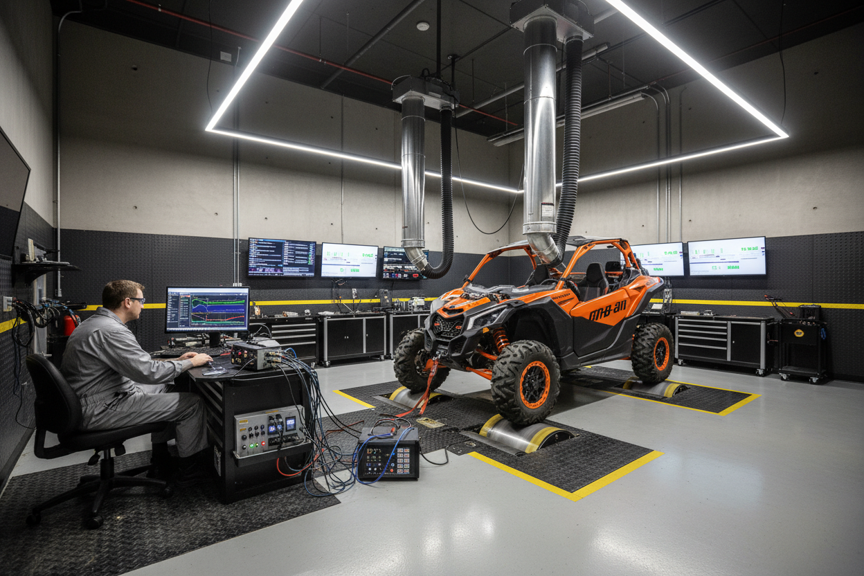Dyno Room - ECU Power Flash Tuning & Performance Testing on side-by-side vehicle