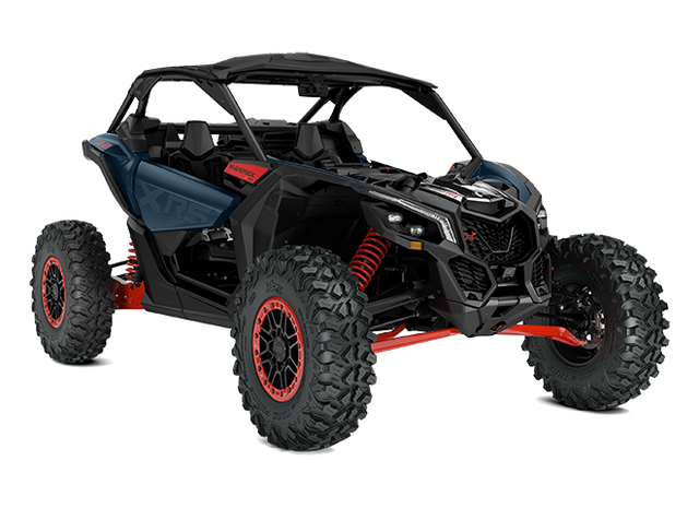 2026 Can-Am Maverick X3 X rs Turbo RR, complete vehicle in front three-quarter view