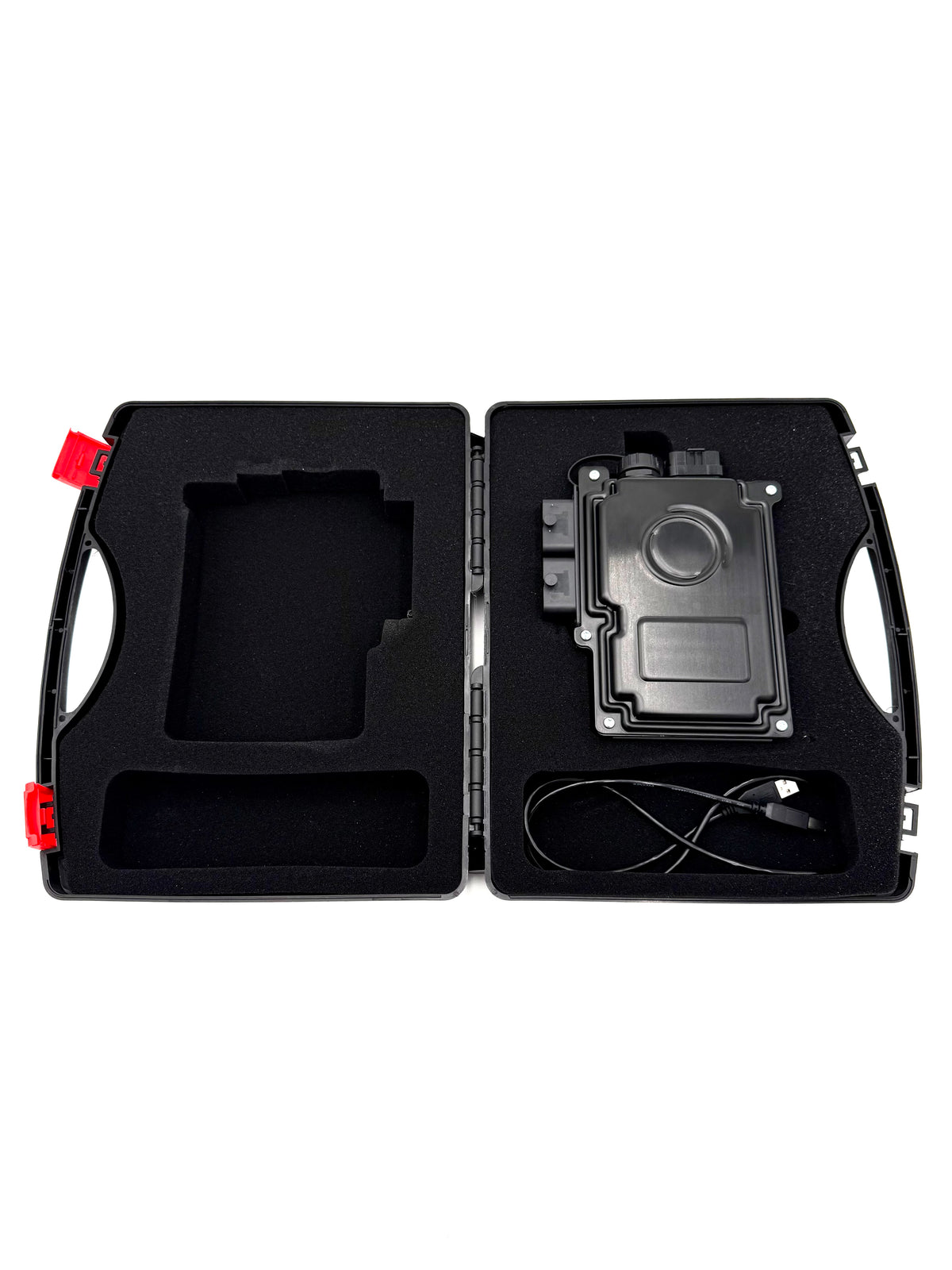 Acclivity Axiom Can-Am X3 ECU in the open protective case