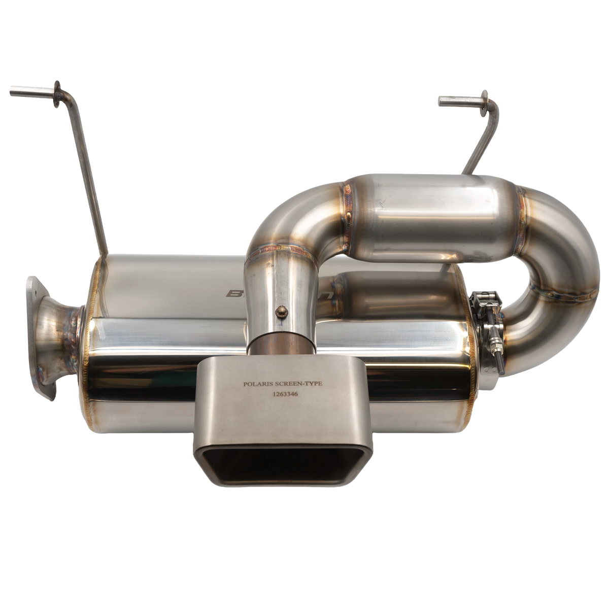 Bikeman Performance Center Exit Slip-On Exhaust - Polaris Pro R- 17-334