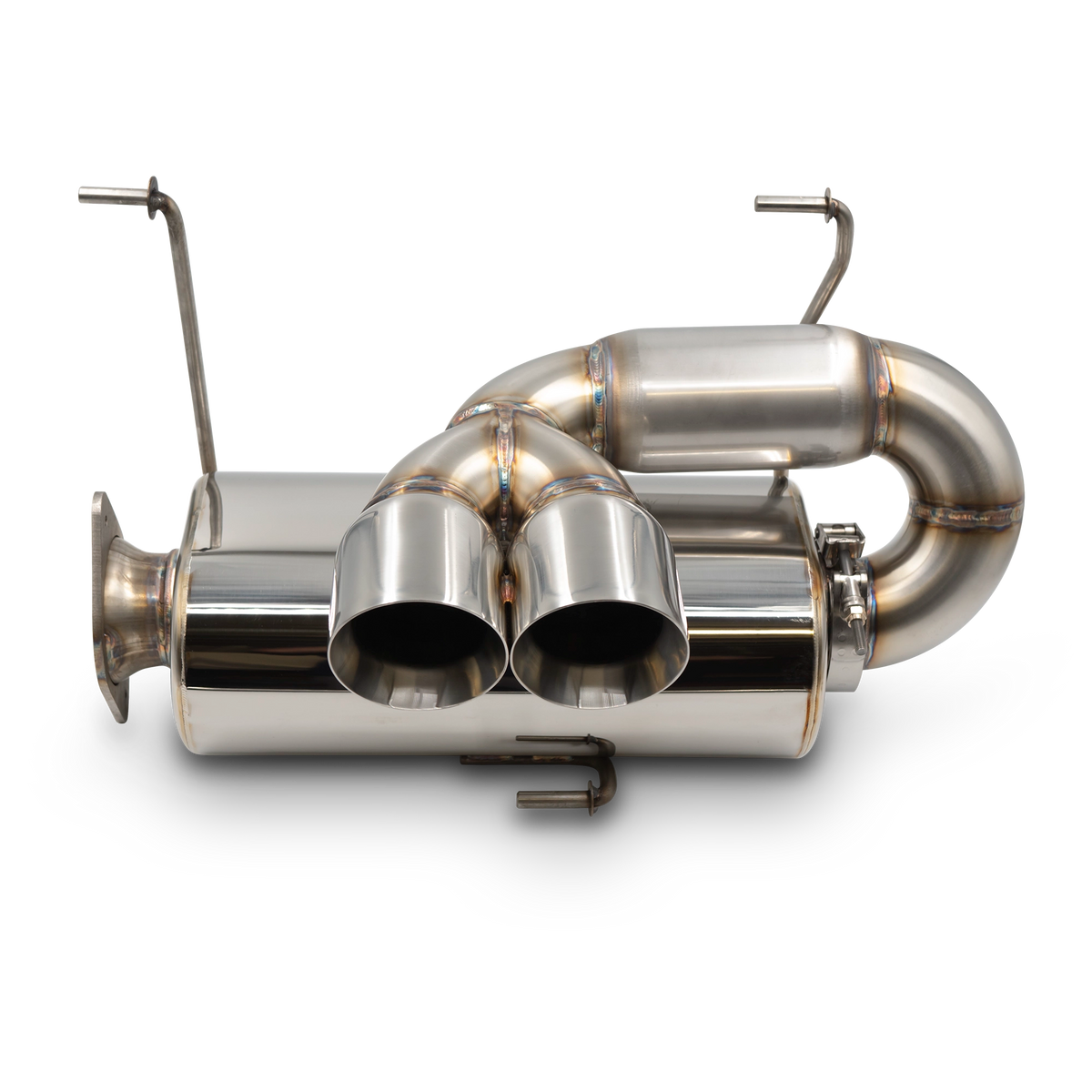 Bikeman Performance Center Exit Slip-On Exhaust with Dual 3.0" Tip - Polaris Pro R- 17-334-2