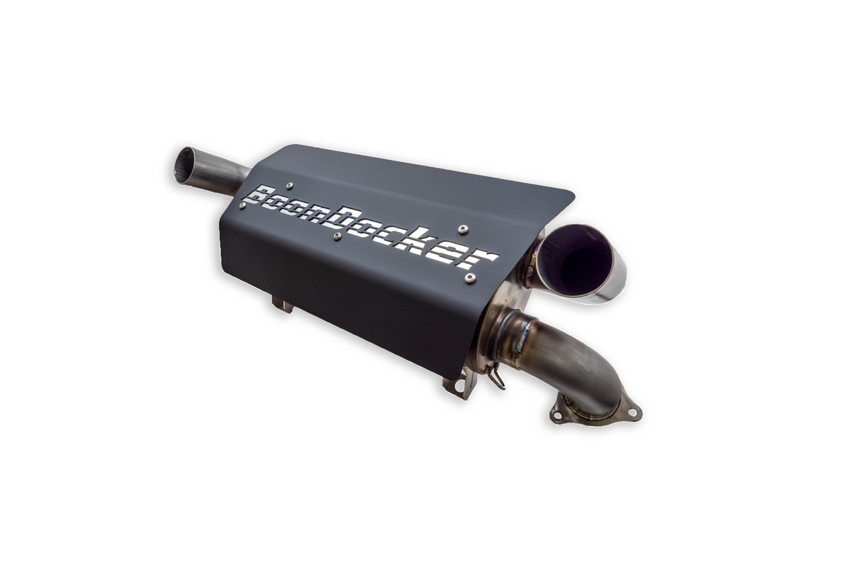 Boondocker Replacement Double-Down Muffler for Polaris RZR XPT