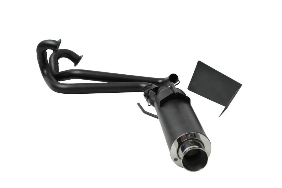 Gibson 2008-2014 Polaris Ranger RZR 800 / 800S Exhaust System - Single Black Ceramic-98002