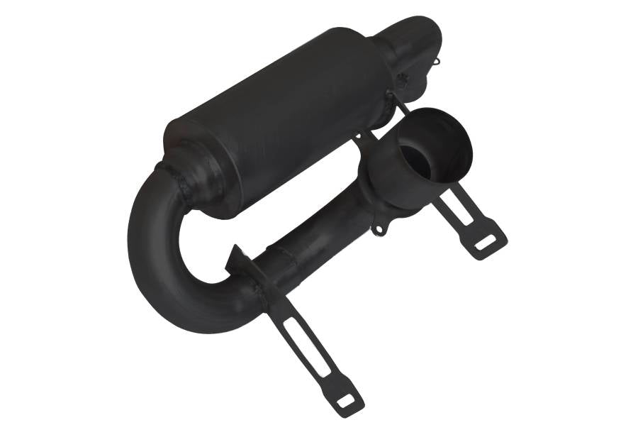 Gibson 2017-2024 Can-Am Maverick X3 Exhaust - Single Muffler Black Ceramic-98032
