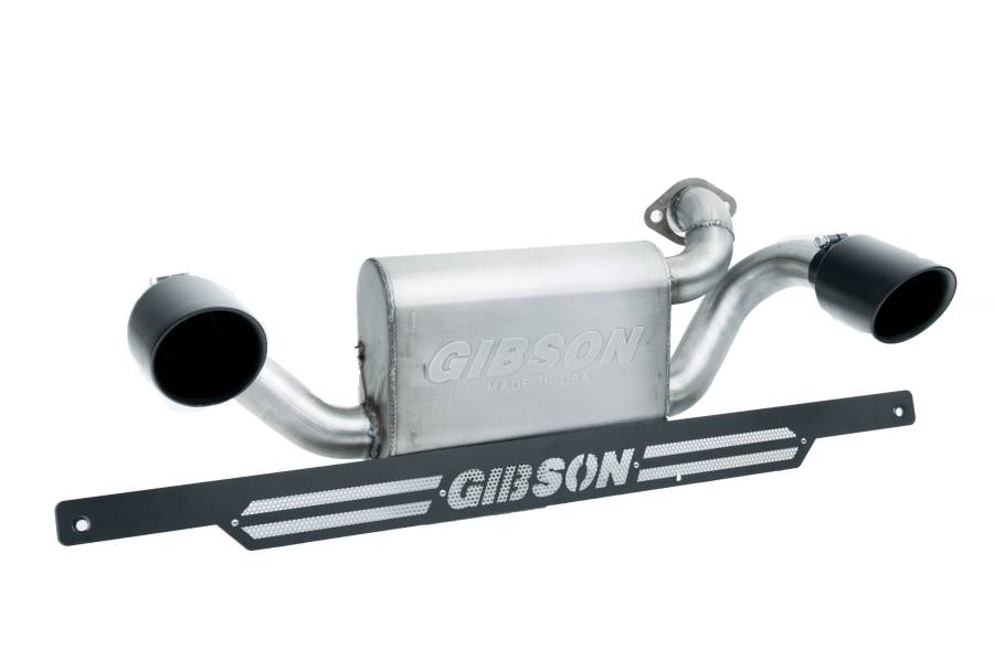 Gibson 2018-2019 Polaris General 1000 EPS Exhaust System - Dual Black Ceramic-98046