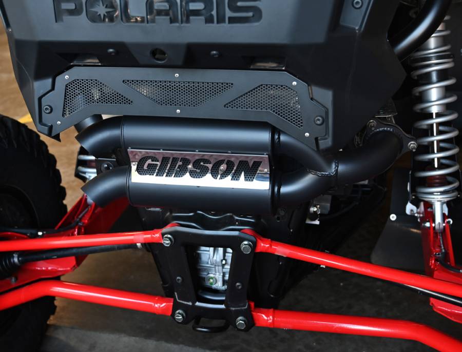 Gibson Polaris RZR Pro XP (2020-2026) & Turbo R (2022-2024) Exhaust - Dual Black Ceramic-98050 - product view 3