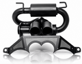 Gibson 2022-2026 Polaris RZR Pro R Exhaust - Dual Tip Black Ceramic-98055