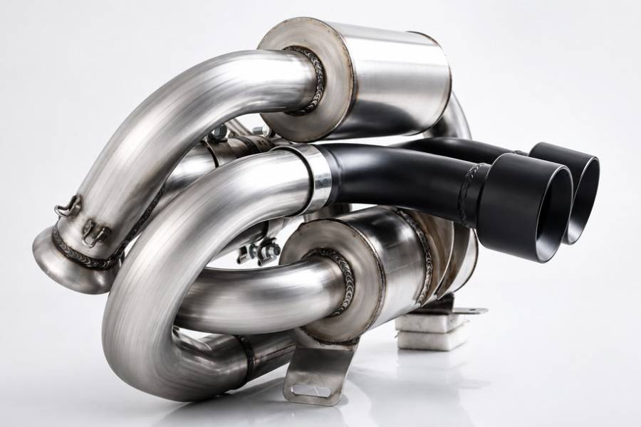 Gibson 2024-2026 Can-Am Maverick R, Turbo E - Valve, 2 Seat Exhaust System - Black Ceramic Dual Tip-98058