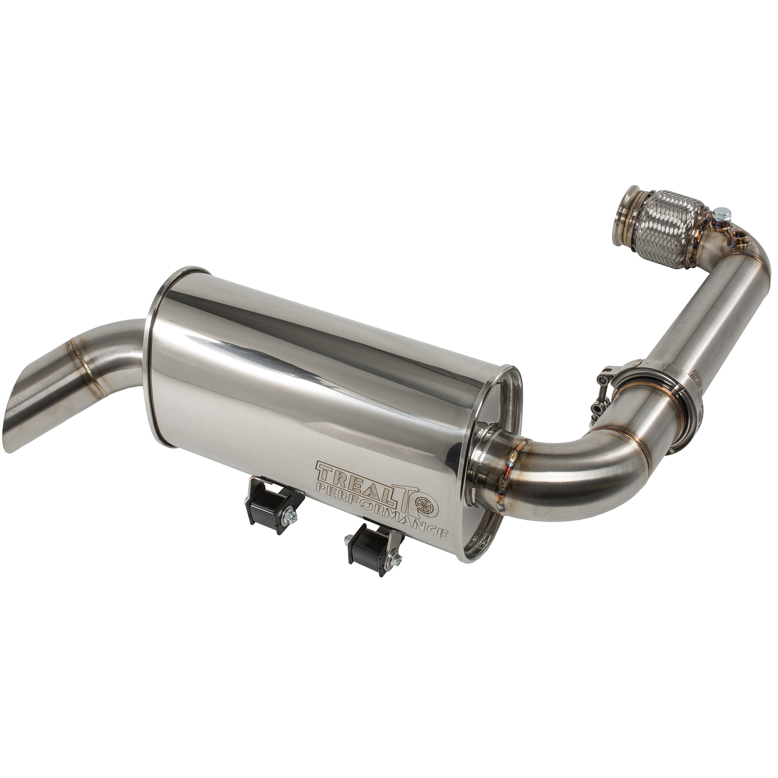 Treal Performance 2017-2025 Can-Am Maverick X3 Trail Side Exit Exhaust System - product view 3