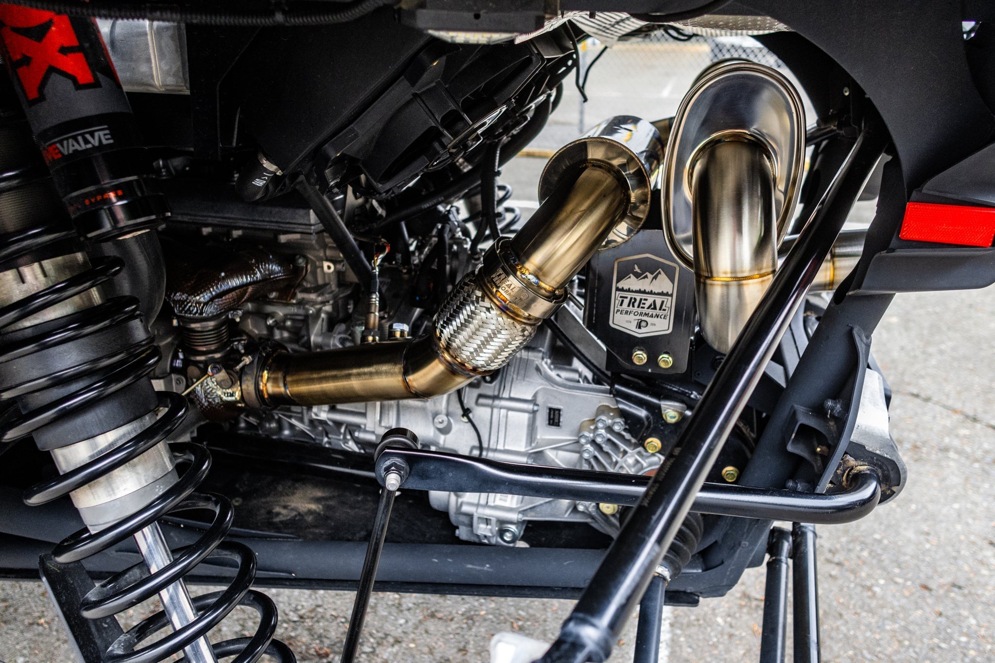 Treal Performance 2024-2025 Can-Am Maverick R "The Patriot" Exhaust System - product view 14