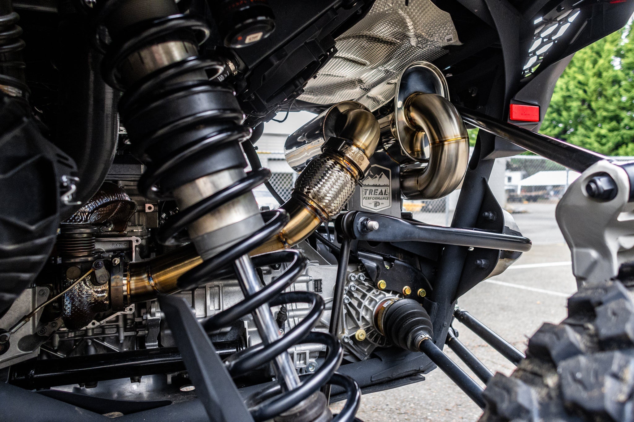 Treal Performance 2024-2025 Can-Am Maverick R "The Patriot" Exhaust System - product view 15