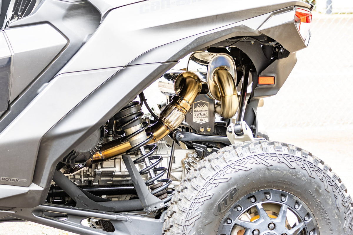 Treal Performance 2024-2025 Can-Am Maverick R "The Patriot" Exhaust System - product view 5
