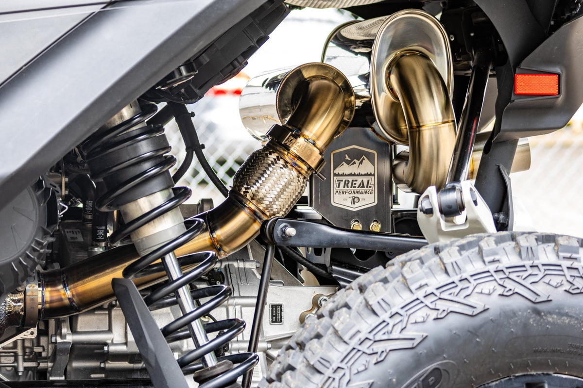 Treal Performance 2024-2025 Can-Am Maverick R "The Patriot" Exhaust System - product view 6