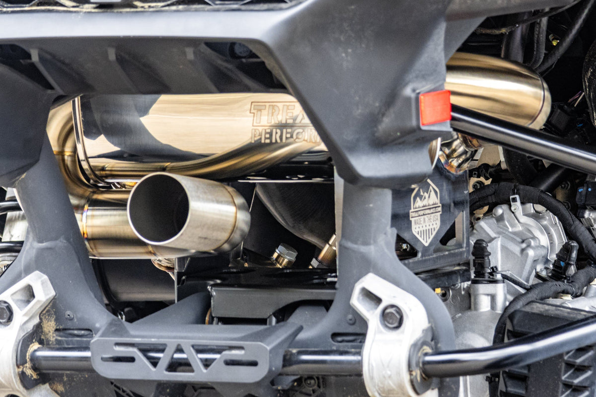 Treal Performance 2024-2025 Can-Am Maverick R "The Patriot" Exhaust System - product view 9