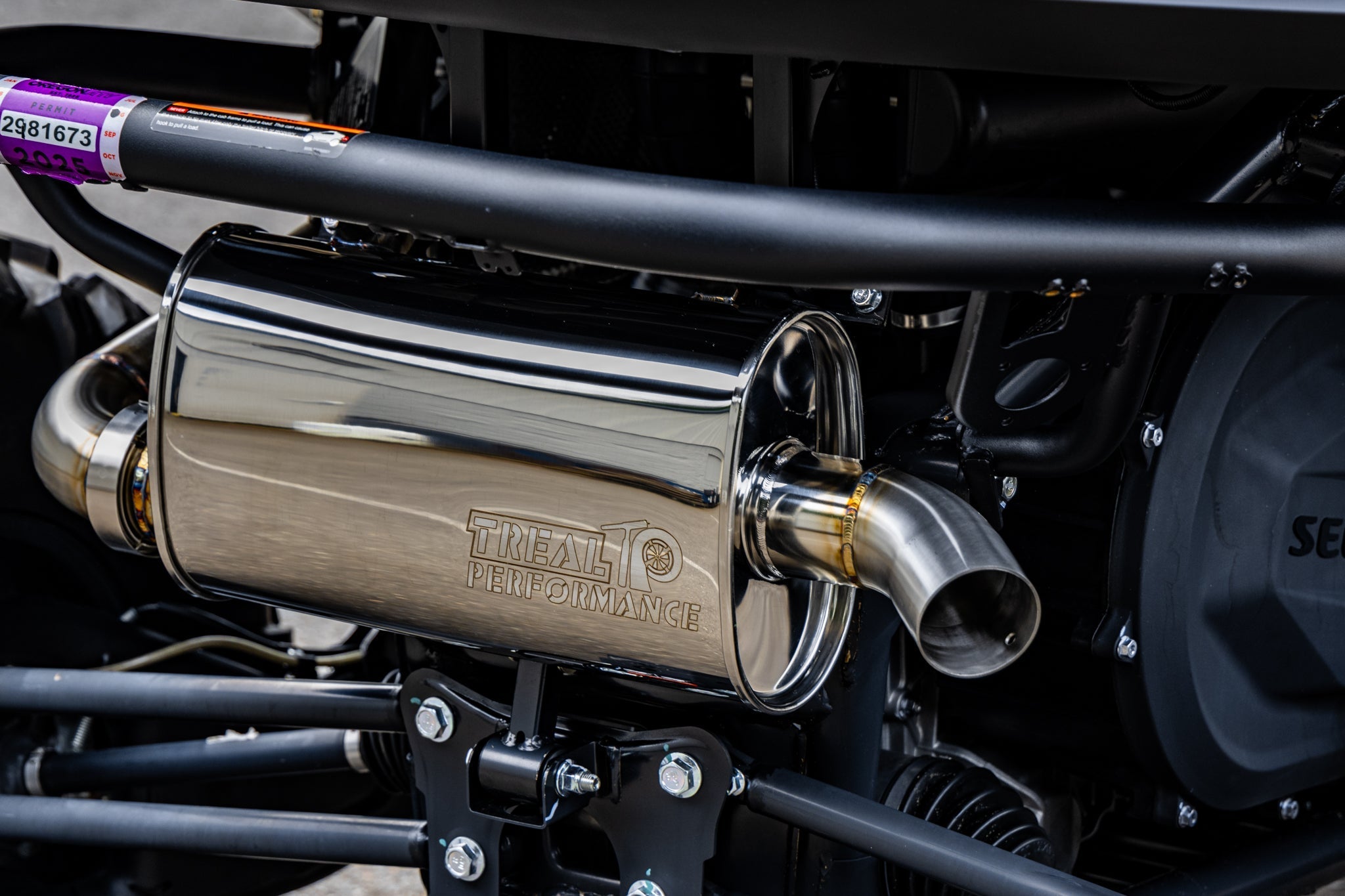 Treal Performance 2023-2024 Segway Villain SX10 "Vader" Exhaust - product view 10