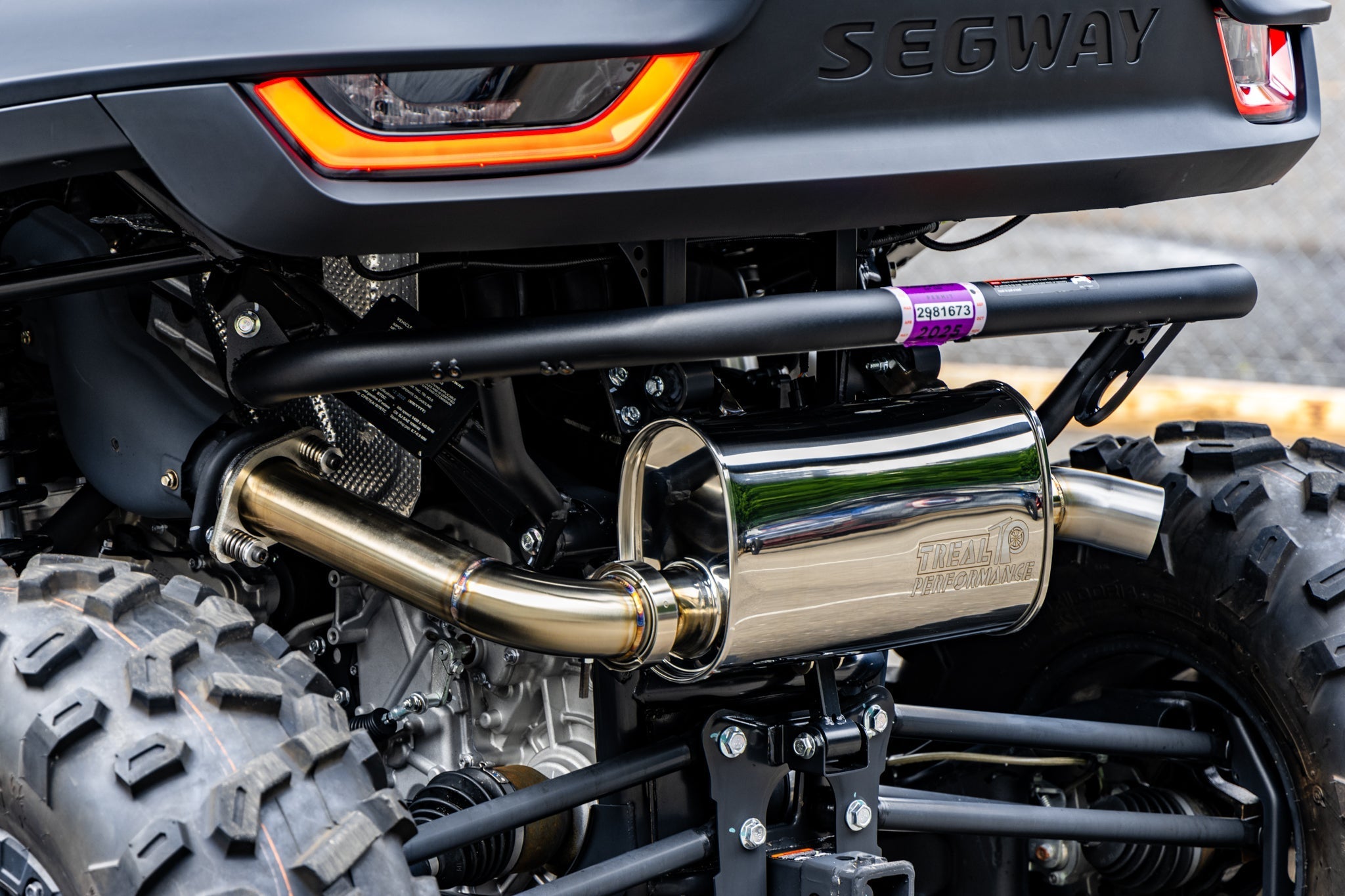 Treal Performance 2023-2024 Segway Villain SX10 "Vader" Exhaust - product view 4