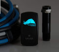 Razorback Blue LED Rocker Switch