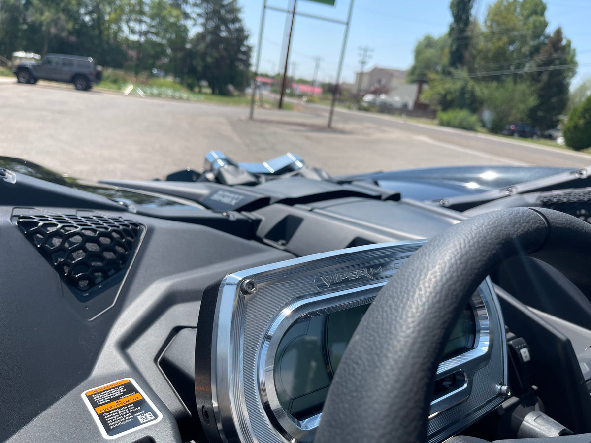 Viper Machine 2021 Can-Am Maverick X3 Billet Gauge Bezel - product view 3
