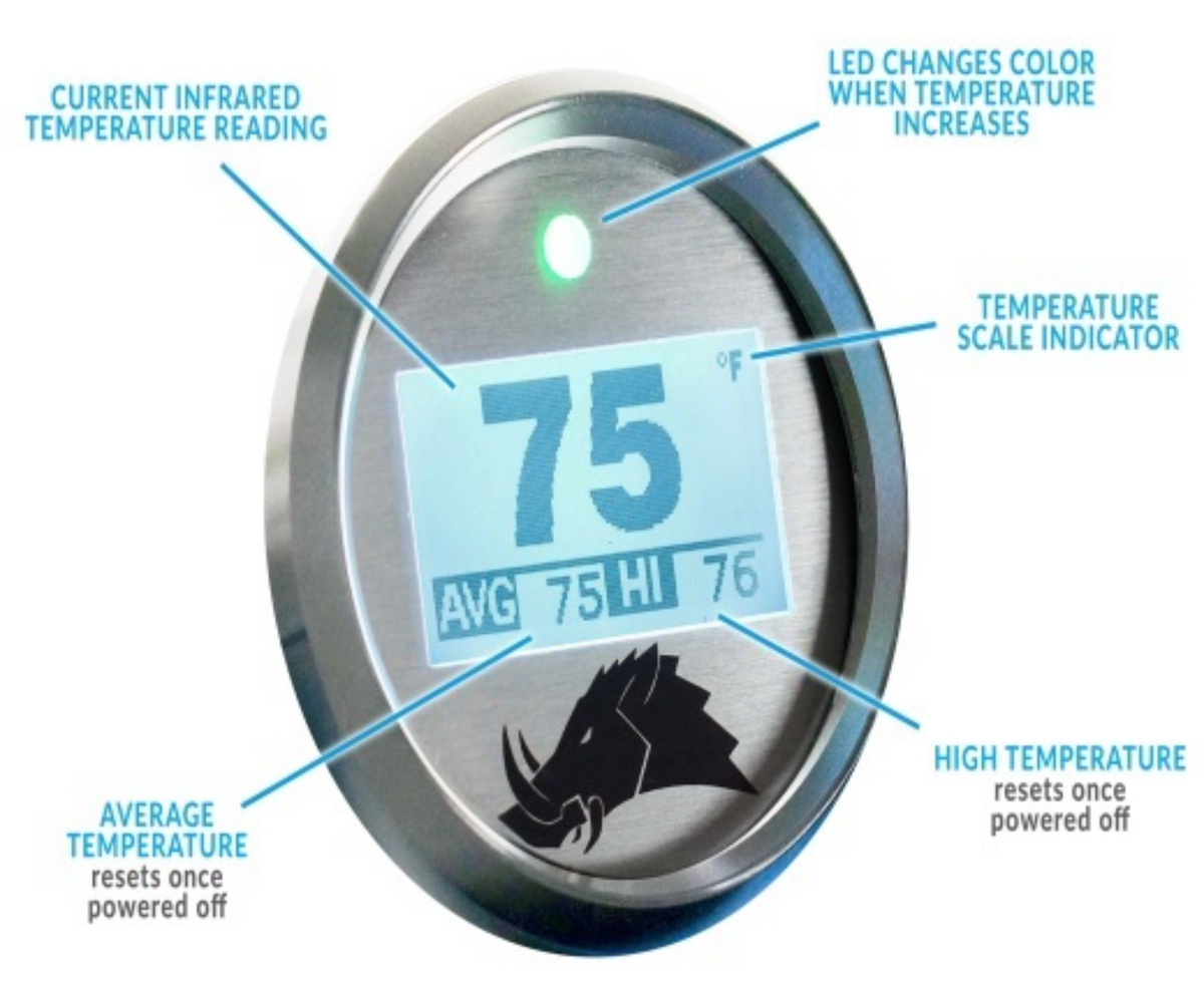 Razorback 3.2 Dimmable Infrared Belt Temperature Gauge - product view 3