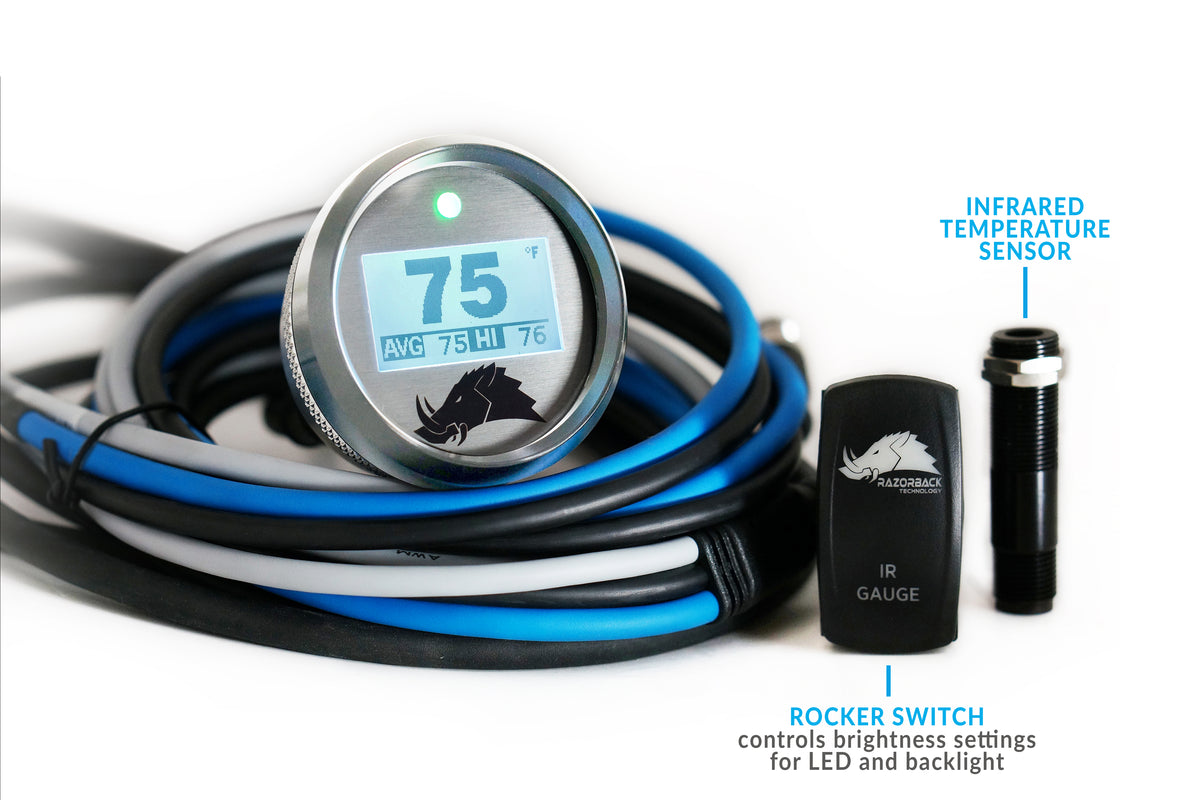 Razorback 3.2 BLACKOUT Dimmable Infrared Belt Temperature Gauge - product view 3
