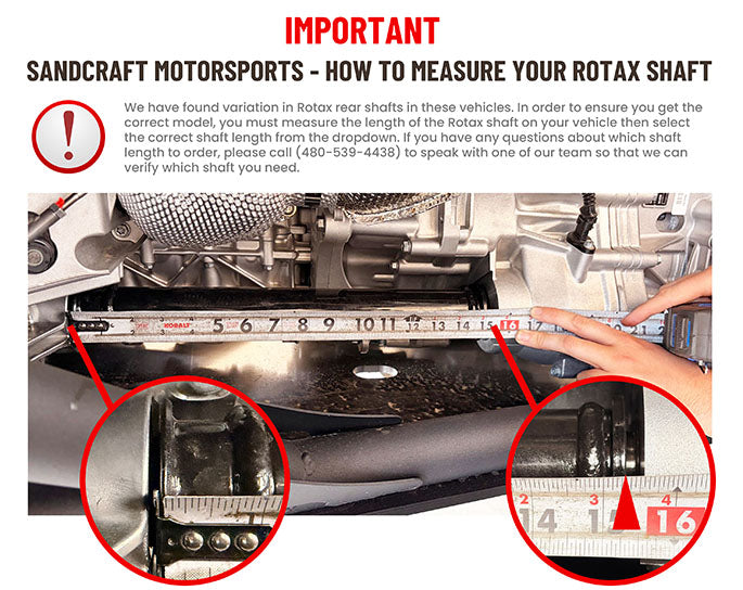 Sandcraft Motorsports Rotax Measurement Instructions