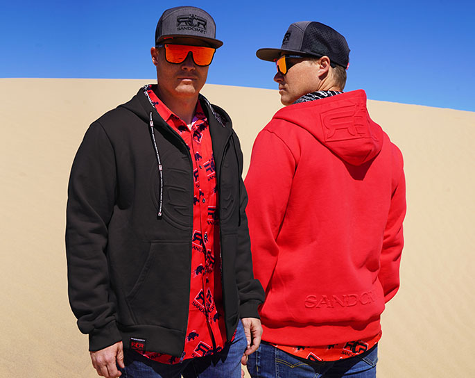 Sandcraft Motorsports Apparel Dunes Hoodie Red black