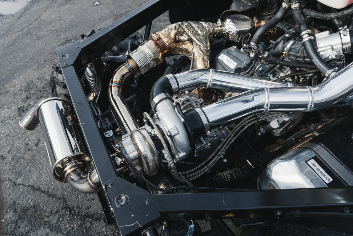 Force Turbos Defender turbo and charge piping installation detail