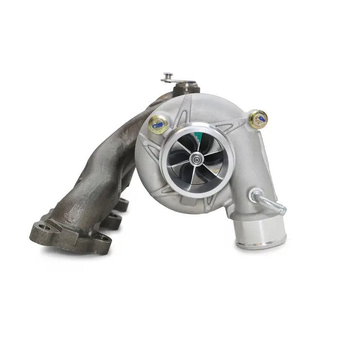 Alternate view of the Force Turbos X3 turbocharger and manifold