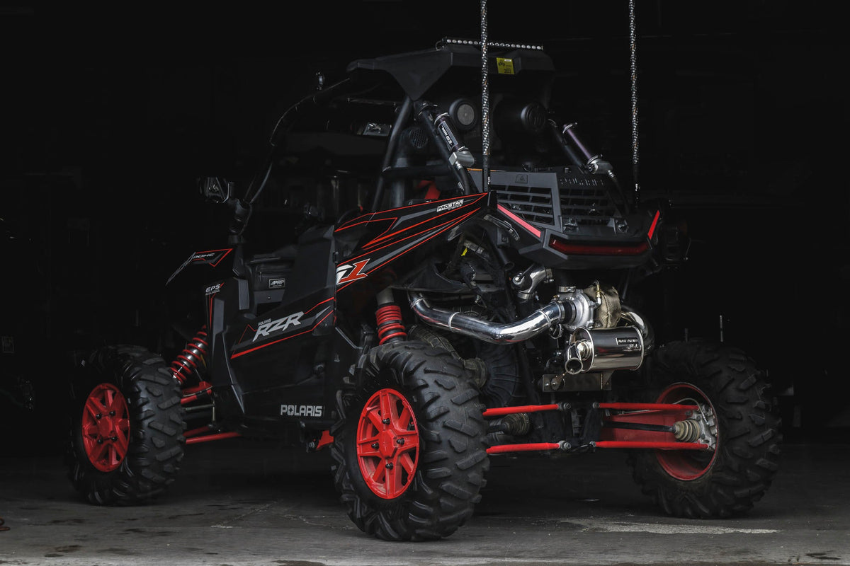Rear installation view of the Force Turbos RS1 system