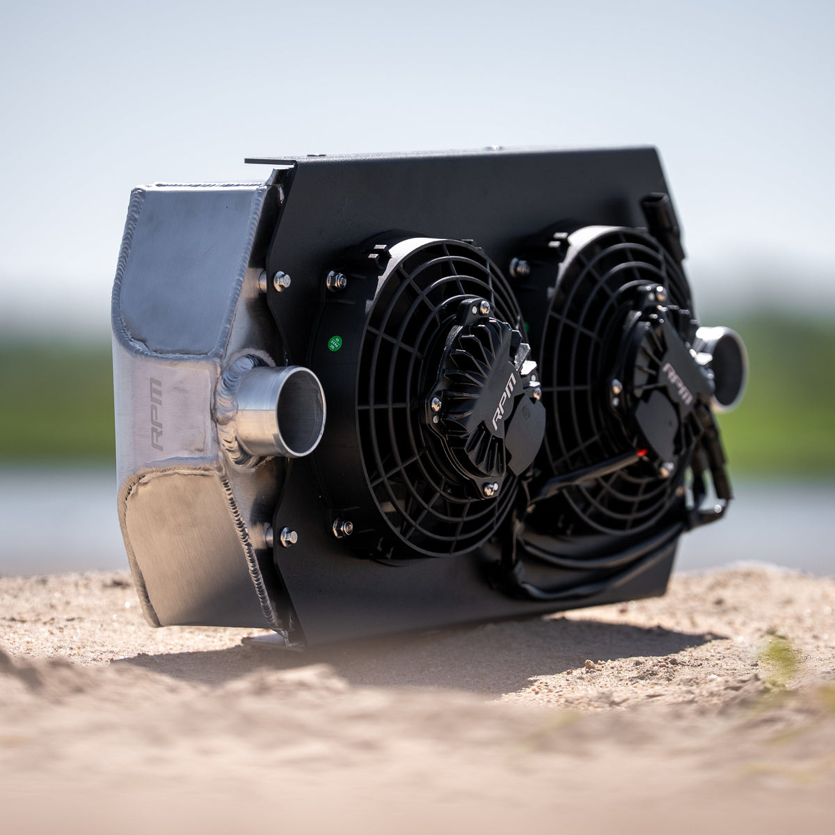 RPM Kawasaki H2 Stage 3 XL Intercooler With Brushless Fans & Sealed Shroud — view 7