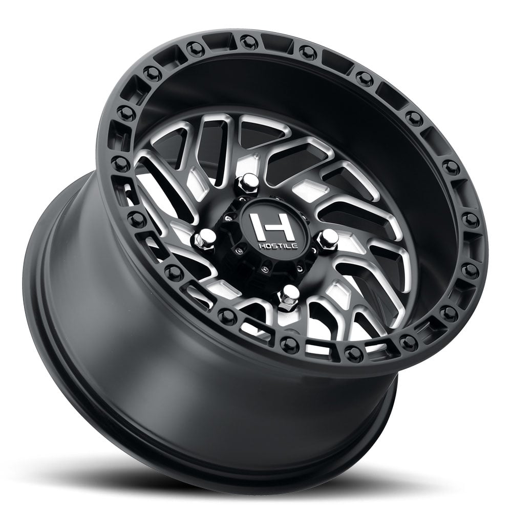 Hostile H116 Jigsaw UTV Wheel - Satin Black Milled - view 2