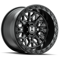 Hostile H133 Glamis four-lug UTV wheel in Asphalt finish
