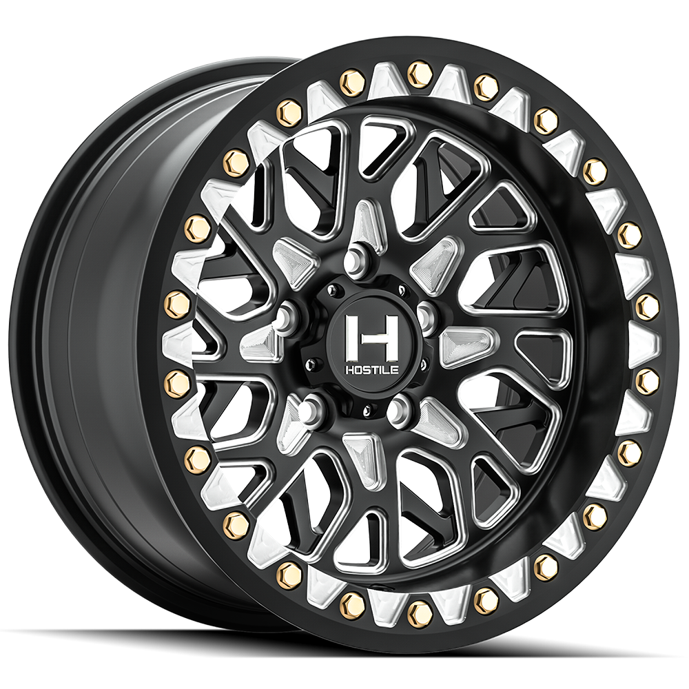 Hostile H333 Glamis Beadlock 5 Lug Wheel - Blade Cut