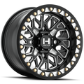 Hostile H333 Glamis beadlock wheel in Blade Cut finish
