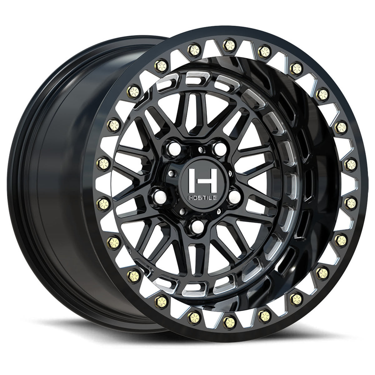 Hostile H350 Apex 5 Lug Beadlock Wheel - Blade Cut
