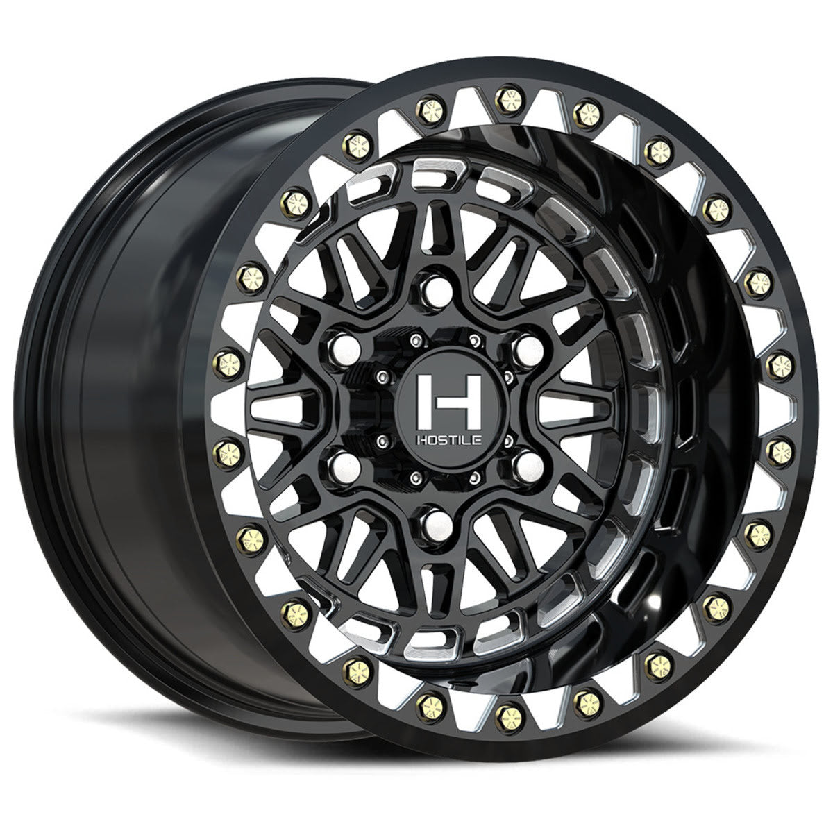 Hostile H350 Apex 6 Lug Beadlock Wheel - Blade Cut