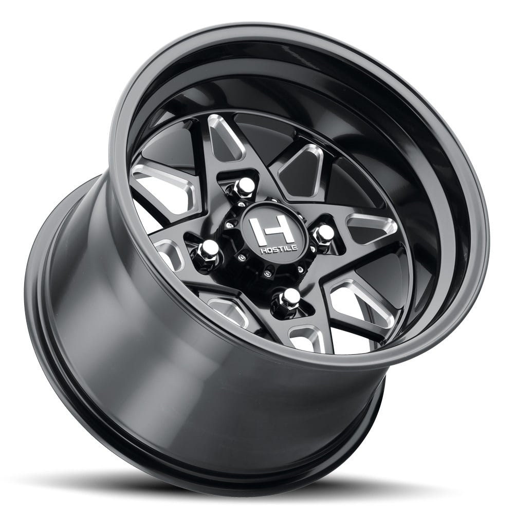 Hostile HF14 Holeshot UTV Wheel - Satin Black Milled - view 2