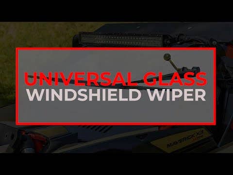Universal Glass Windshield Wiper for RZR S 1000 and RZR S 900 and RZR S4 1000 and RZR XP 1000 and RZR XP 4 1000 and RZR XP Turbo and RZR XP 4 Turbo and RZR XP Turbo S and RZR XP 4 Turbo S and RZR 900 and Maverick X3 and Commander