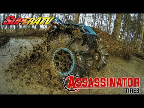 SuperATV Assassinator® UTV / ATV Mud Tires for RZR Pro R and RZR Pro R 4 and RZR Pro S and RZR Pro S 4 and RZR Pro XP and RZR Pro XP 4 and RZR RS1 and RZR S 1000 and RZR S 800 and RZR S 900 and RZR S4 1000 and RZR Trail 900 and RZR Trail S 900 and RZR Trail S 1000 and RZR Turbo R and RZR Turbo R 4 and RZR XP and RZR XP 4 and RZR XP 1000 and RZR XP 4 1000 and RZR XP 4 900 and RZR XP Turbo and RZR XP 4 Turbo and RZR XP Turbo S and RZR XP 4 Turbo S and RZR XP S and RZR XP 900 and RZR 4 800 and RZR 4 900 and RZ