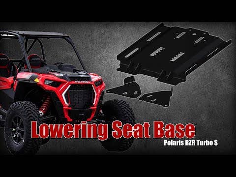 Polaris RZR Seat Lowering Base for RZR RS1 and RZR S 800 and RZR S 900 and RZR S4 1000 and RZR XP 1000 and RZR XP 4 1000 and RZR XP 4 900 and RZR XP Turbo and RZR XP 4 Turbo and RZR XP Turbo S and RZR XP 4 Turbo S and RZR 800 and RZR 900