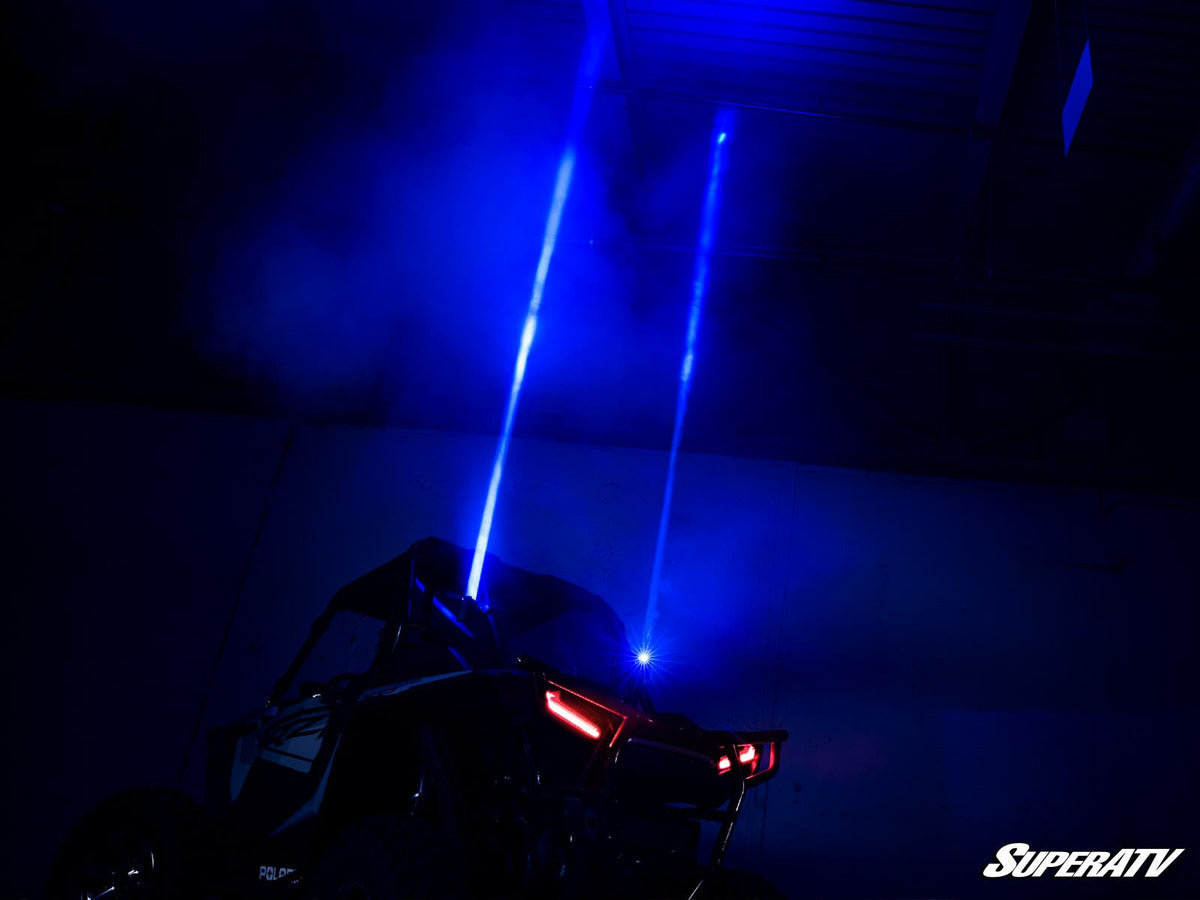 LED Laser Whip Lights for RZR Pro R and RZR Pro R 4 and RZR Pro S and RZR Pro S 4 and RZR Pro XP and RZR Pro XP 4 and RZR RS1 and RZR S 1000 and RZR S 800 and RZR S 900 and RZR S4 1000 and RZR Trail 900 and RZR Trail S 900 and RZR Trail S 1000 and RZR Turbo R and RZR Turbo R 4 and RZR XP and RZR XP 4 and RZR XP 1000 and RZR XP 4 1000 and RZR XP 4 900 and RZR XP Turbo and RZR XP 4 Turbo and RZR XP Turbo S and RZR XP 4 Turbo S and RZR XP 900 and RZR 4 800 and RZR 4 900 and RZR 570 and RZR 800 and RZR 900 and 