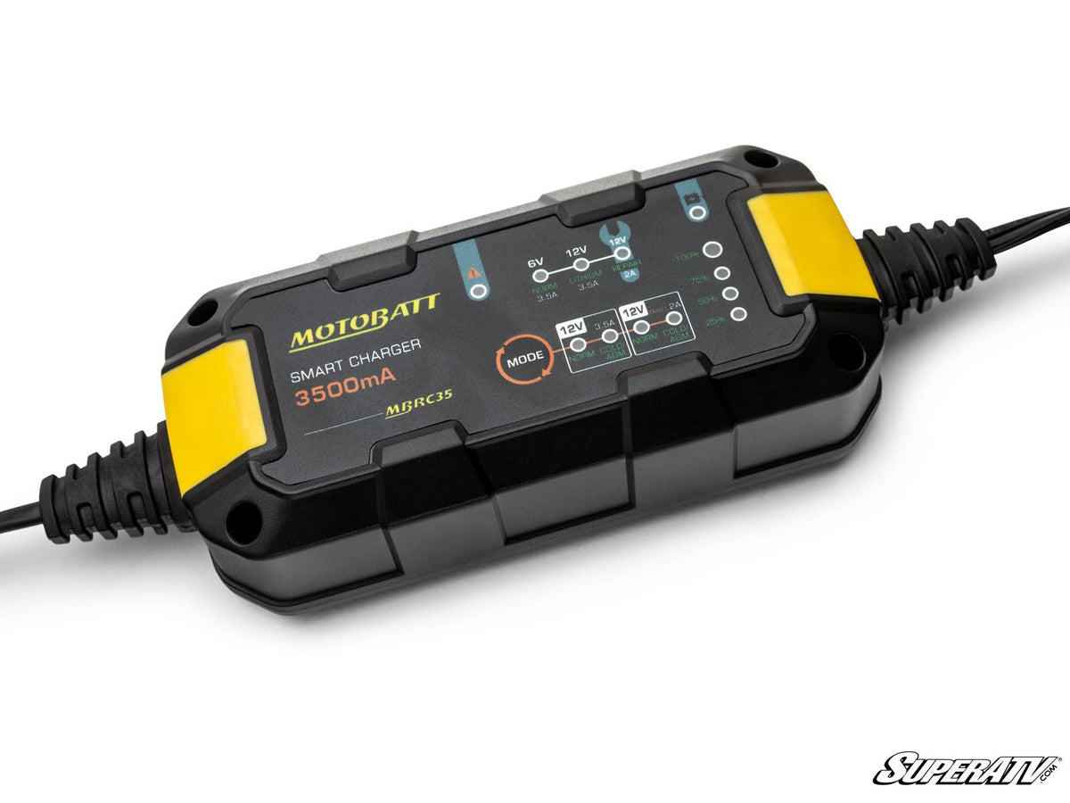 Motobatt 6V/12V UTV Battery Charger for RZR Pro R and RZR Pro R 4 and RZR Pro S and RZR Pro S 4 and RZR Pro XP and RZR Pro XP 4 and RZR RS1 and RZR S 1000 and RZR S 800 and RZR S 900 and RZR S4 1000 and RZR Trail 900 and RZR Trail S 900 and RZR Trail S 1000 and RZR Turbo R and RZR Turbo R 4 and RZR XP and RZR XP 4 and RZR XP 1000 and RZR XP 4 1000 and RZR XP 4 900 and RZR XP Turbo and RZR XP 4 Turbo and RZR XP Turbo S and RZR XP 4 Turbo S and RZR XP S and RZR XP 900 and RZR 4 800 and RZR 4 900 and RZR 570 a