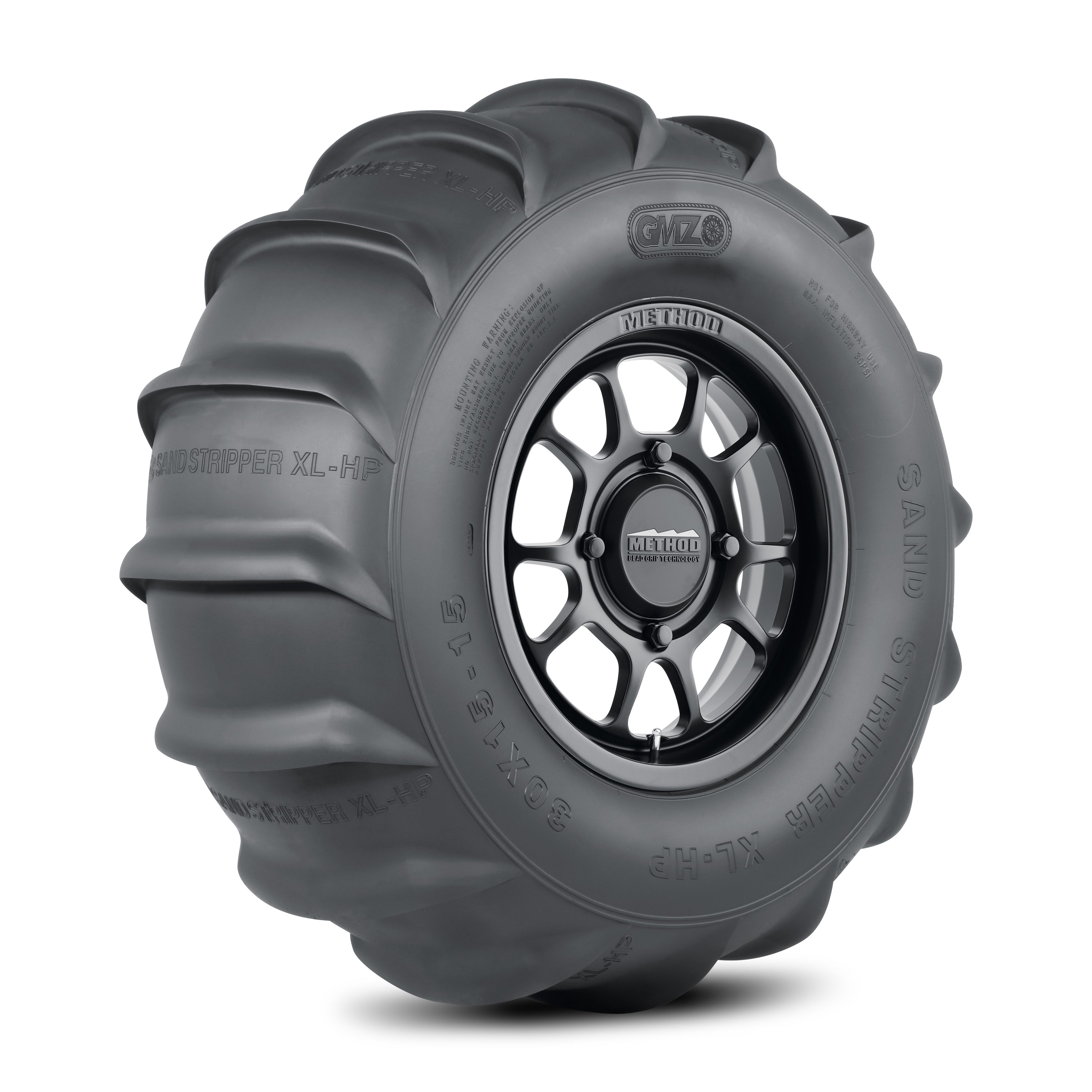 Method 409 Bead Grip | Matte Black + Sand Stripper Rear 16 XL 30