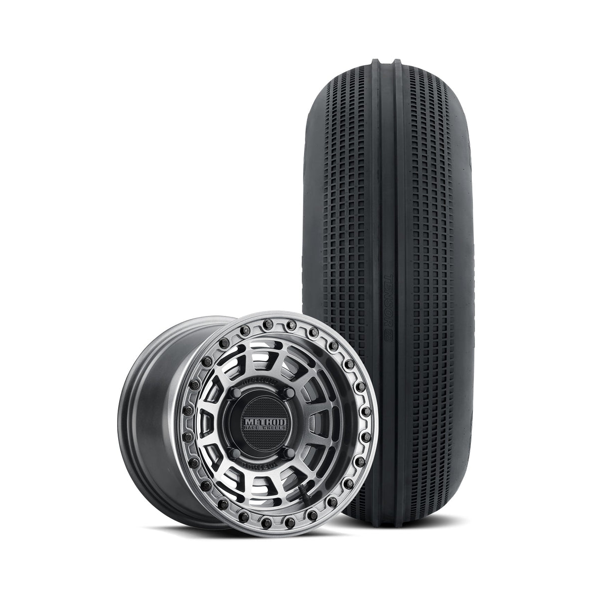 Method 415 Beadlock | Gloss Graphite + Tensor SS 33 Front