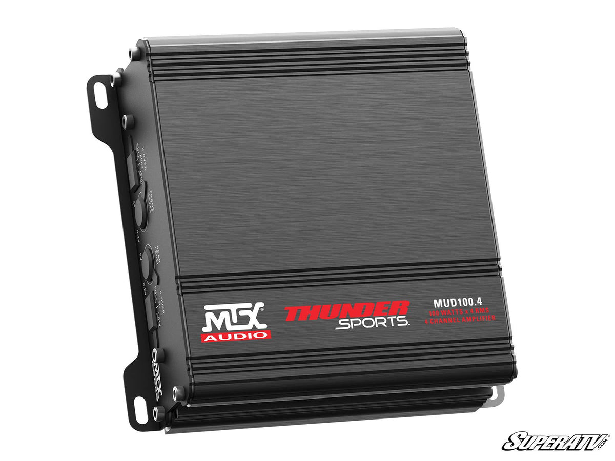 MTX MUD100-4 UTV Amplifier for RZR Pro R and RZR Pro R 4 and RZR Pro S and RZR Pro S 4 and RZR Pro XP and RZR Pro XP 4 and RZR RS1 and RZR S 1000 and RZR S 800 and RZR S 900 and RZR S4 1000 and RZR Trail 900 and RZR Trail S 900 and RZR Trail S 1000 and RZR Turbo R and RZR Turbo R 4 and RZR XP and RZR XP 4 and RZR XP 1000 and RZR XP 4 1000 and RZR XP 4 900 and RZR XP Turbo and RZR XP 4 Turbo and RZR XP Turbo S and RZR XP 4 Turbo S and RZR XP S and RZR XP 900 and RZR 4 800 and RZR 4 900 and RZR 570 and RZR 80