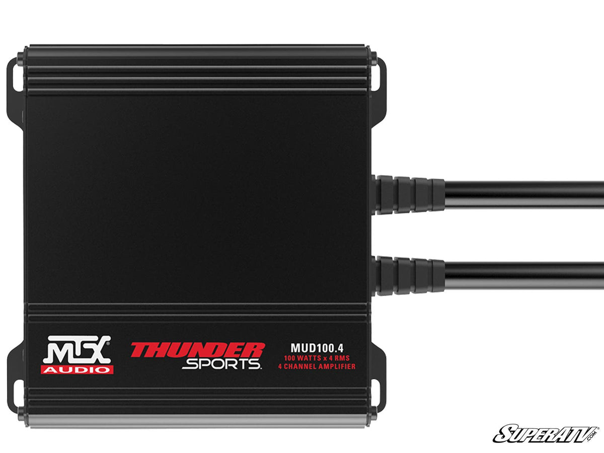 MTX MUD100-4 UTV Amplifier for RZR Pro R and RZR Pro R 4 and RZR Pro S and RZR Pro S 4 and RZR Pro XP and RZR Pro XP 4 and RZR RS1 and RZR S 1000 and RZR S 800 and RZR S 900 and RZR S4 1000 and RZR Trail 900 and RZR Trail S 900 and RZR Trail S 1000 and RZR Turbo R and RZR Turbo R 4 and RZR XP and RZR XP 4 and RZR XP 1000 and RZR XP 4 1000 and RZR XP 4 900 and RZR XP Turbo and RZR XP 4 Turbo and RZR XP Turbo S and RZR XP 4 Turbo S and RZR XP S and RZR XP 900 and RZR 4 800 and RZR 4 900 and RZR 570 and RZR 80