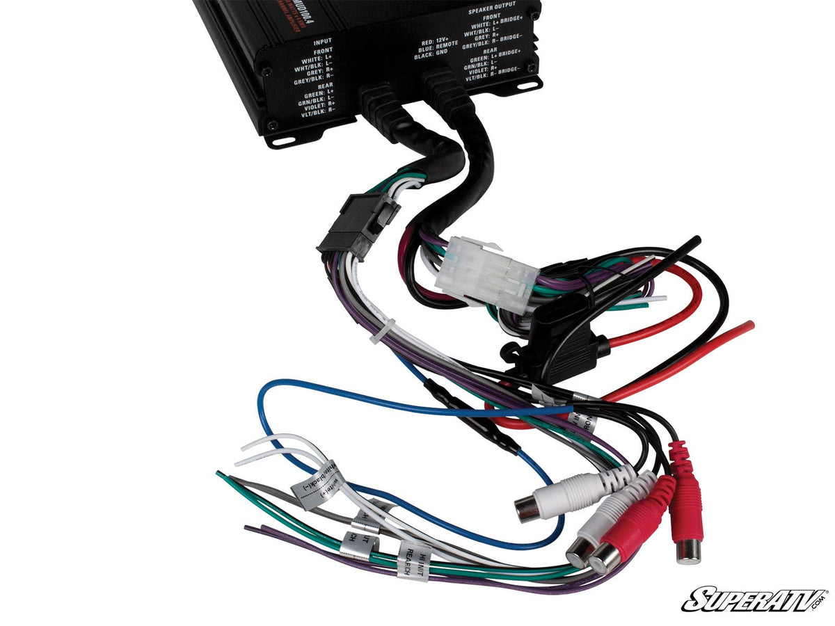 MTX MUD100-4 UTV Amplifier for RZR Pro R and RZR Pro R 4 and RZR Pro S and RZR Pro S 4 and RZR Pro XP and RZR Pro XP 4 and RZR RS1 and RZR S 1000 and RZR S 800 and RZR S 900 and RZR S4 1000 and RZR Trail 900 and RZR Trail S 900 and RZR Trail S 1000 and RZR Turbo R and RZR Turbo R 4 and RZR XP and RZR XP 4 and RZR XP 1000 and RZR XP 4 1000 and RZR XP 4 900 and RZR XP Turbo and RZR XP 4 Turbo and RZR XP Turbo S and RZR XP 4 Turbo S and RZR XP S and RZR XP 900 and RZR 4 800 and RZR 4 900 and RZR 570 and RZR 80